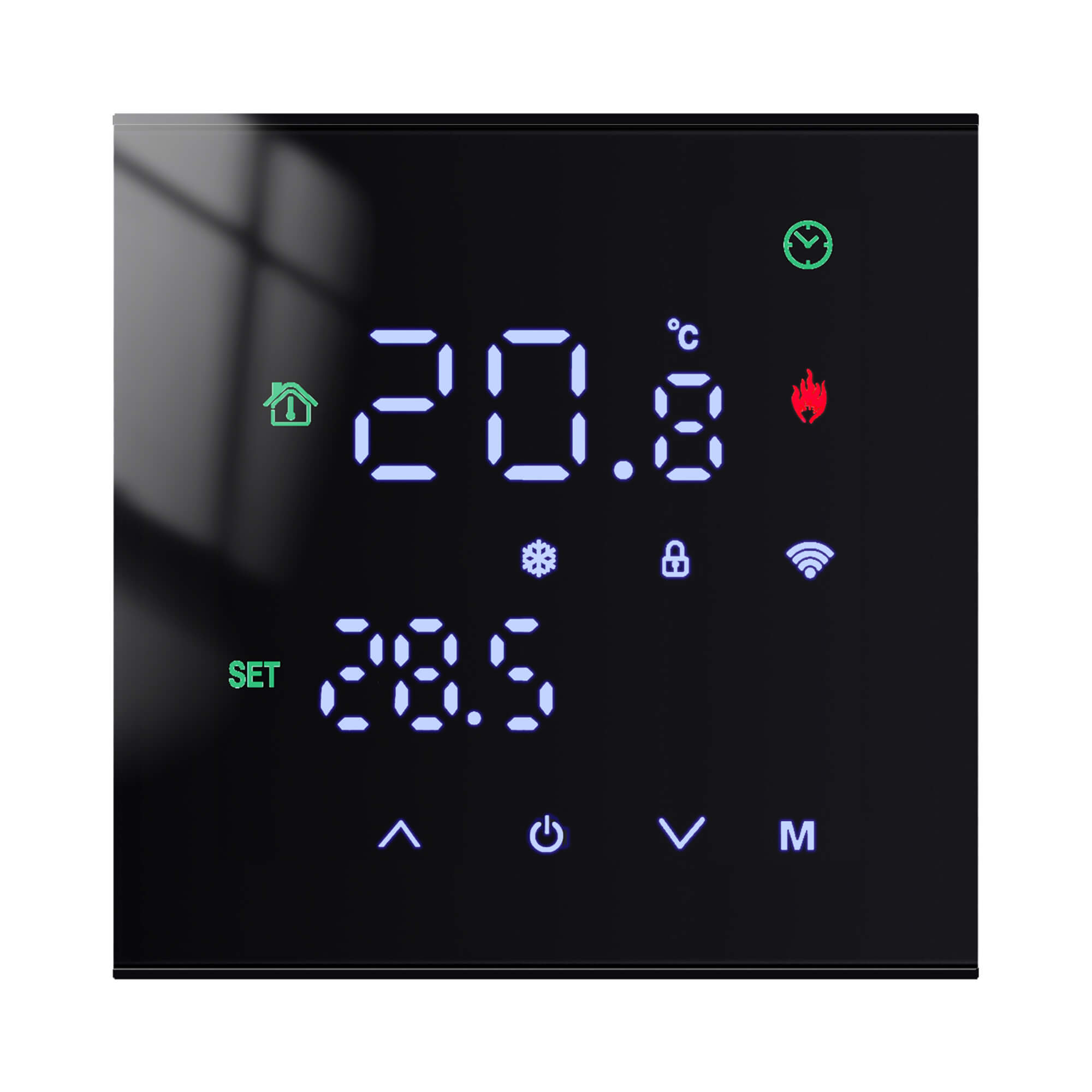 Tuya – Thermostat intelligent WiFi à écran tactile, chauffage électrique au sol, chaudière à eau/gaz, régulateur de température