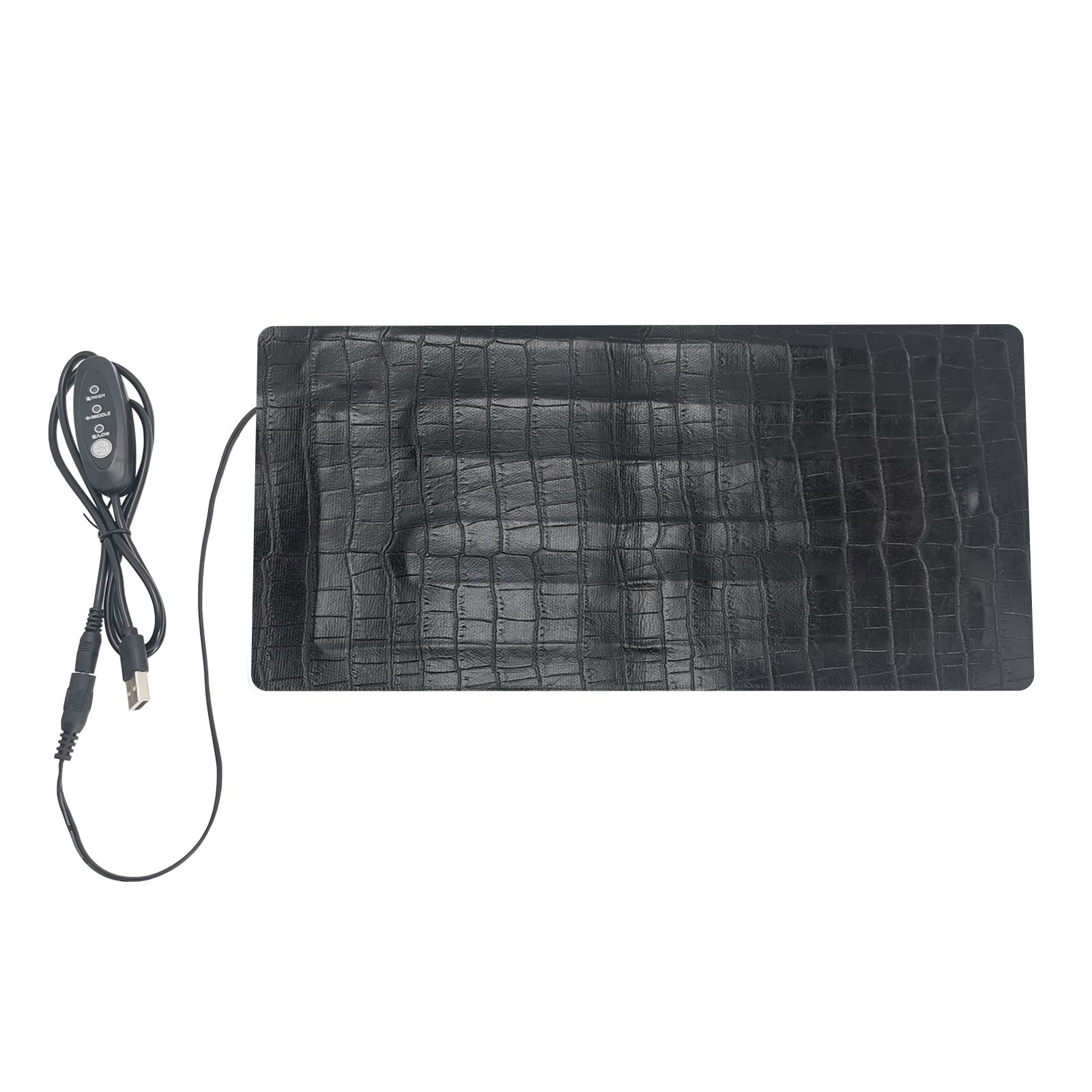 Tapis chauffant USB 5V 2A pour animaux de compagnie, étanche, anti-rayures, 3 vitesses de contrôle de la température